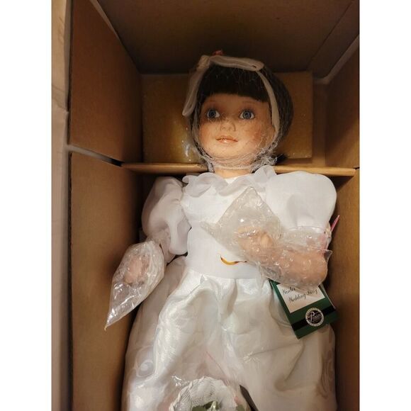 Ashton Drake Galleries Porcelain Bride Doll | Mercari Ashton Drake Galleries winter Romance Wedding Party Flower Girl Doll S Bilotto
